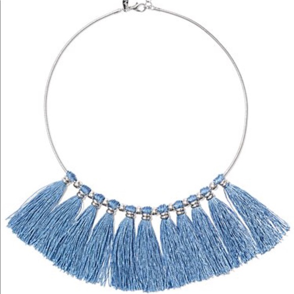 Jewelry - Bluebell fringe statement necklace